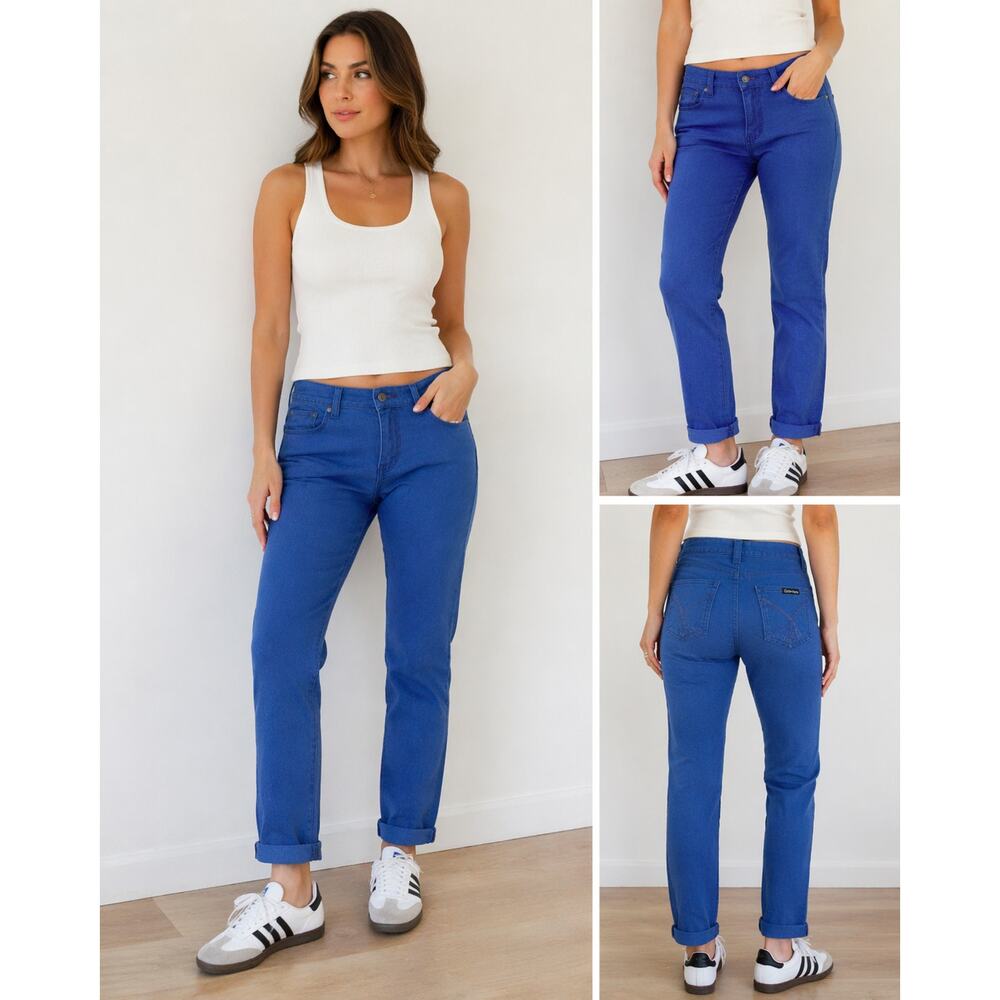Vintage Calvin Klein Jeans Royal Blue Straight Leg | Size 29/8